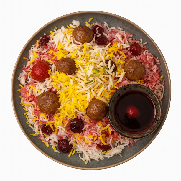 ALBALOO POLO (VEGETARIAN NOMEATBALL)